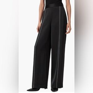 All Saints Theah Topstitch Wide Leg Pants